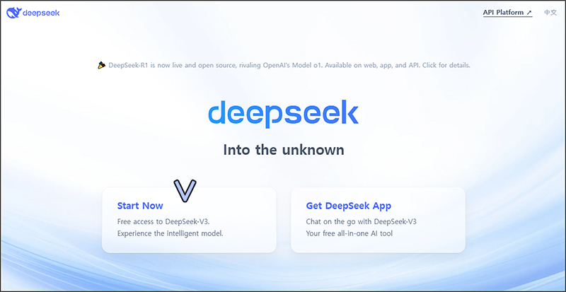 딥시크(DeepSeek) AI 공식 홈페이지