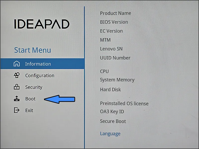 UEFI(BIOS) 화면