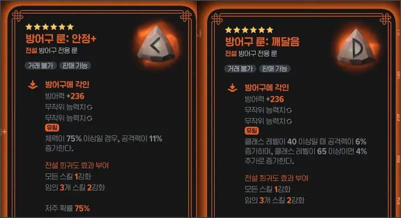 MabinogiM-Monk-EqRune2 마비노기 수도사 룬 추천 - 안정+, 깨달음