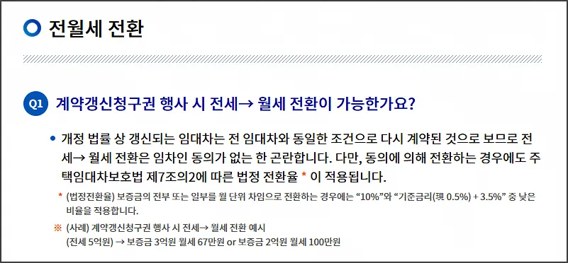 전월세 전환율이란?