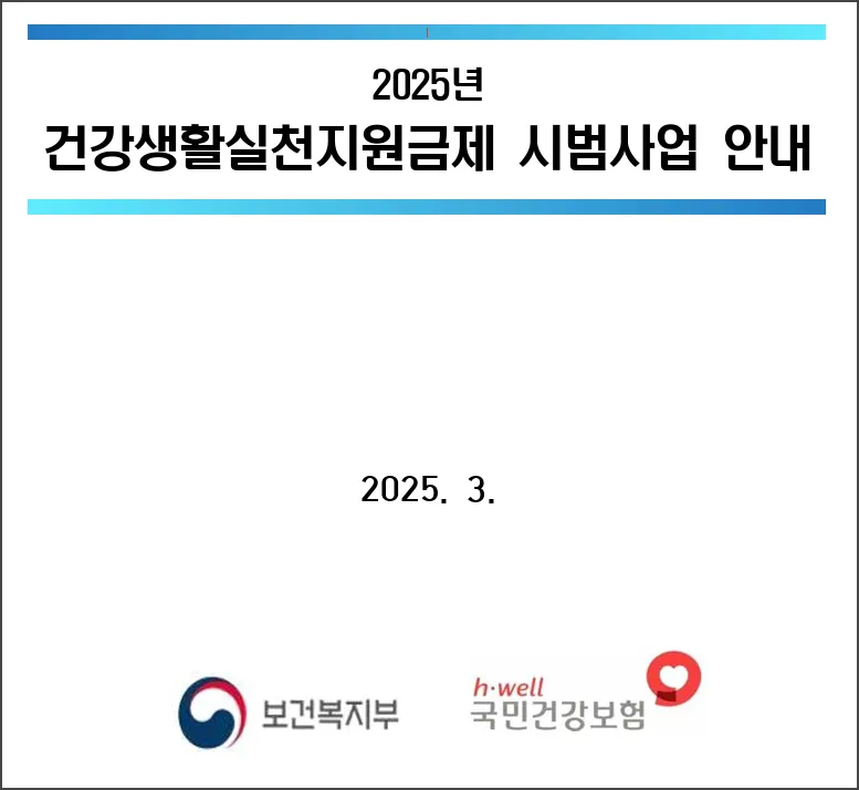 건강생활실천지원금제란