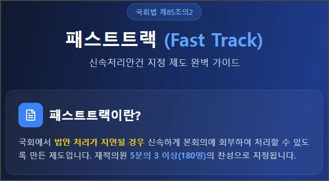 패스트트랙이란
