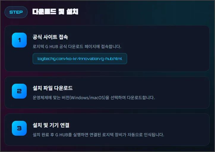 다운로드 및 설치 방법