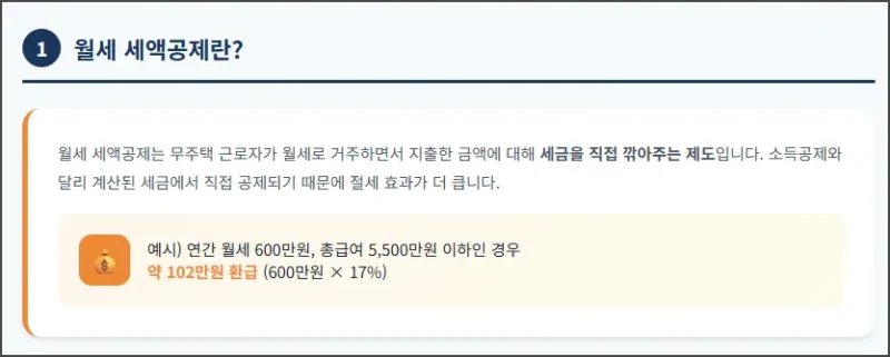 월세 세액공제란