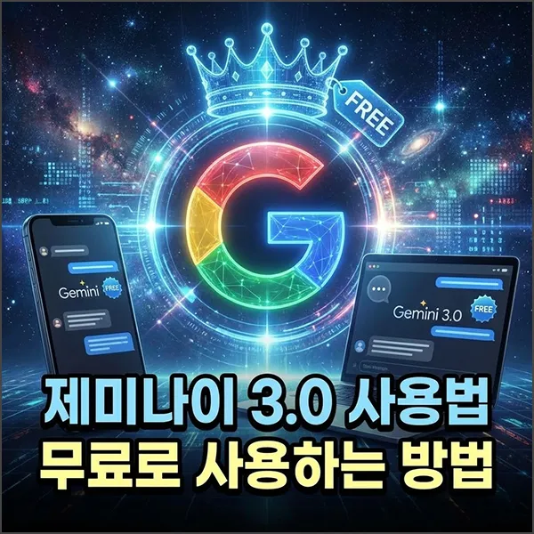 제미나이 3.0 무료 사용법 섬네일