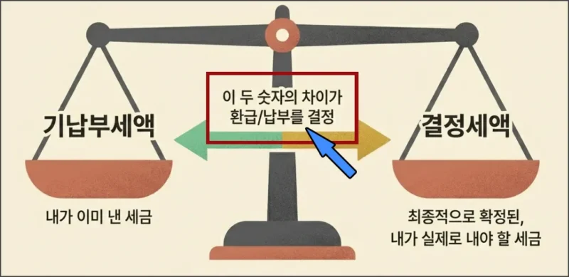 기납부세액 결정세액
