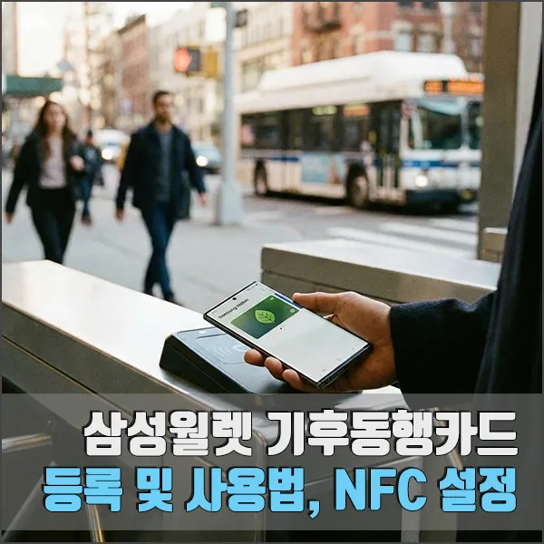 삼성월렛 기후동행카드 등록