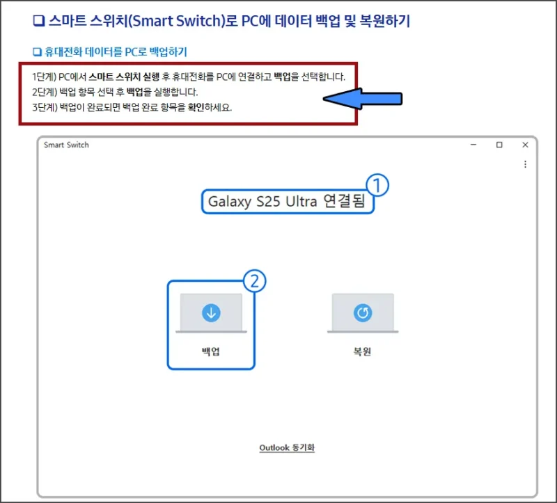 스마트스위치 백업