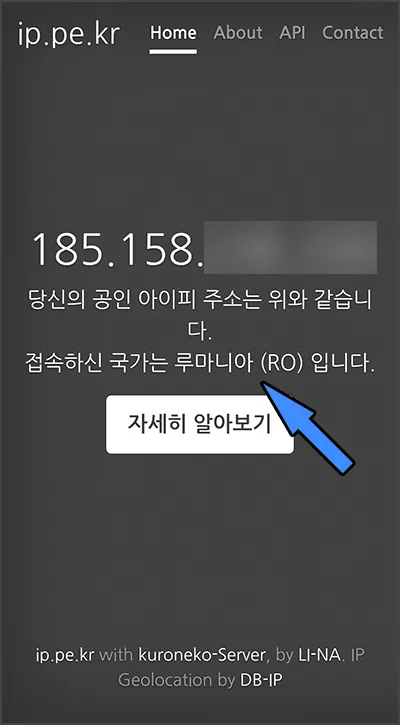 아이피 확인하기