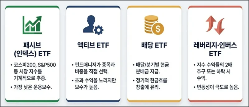 ETF 종류 4가지 정리