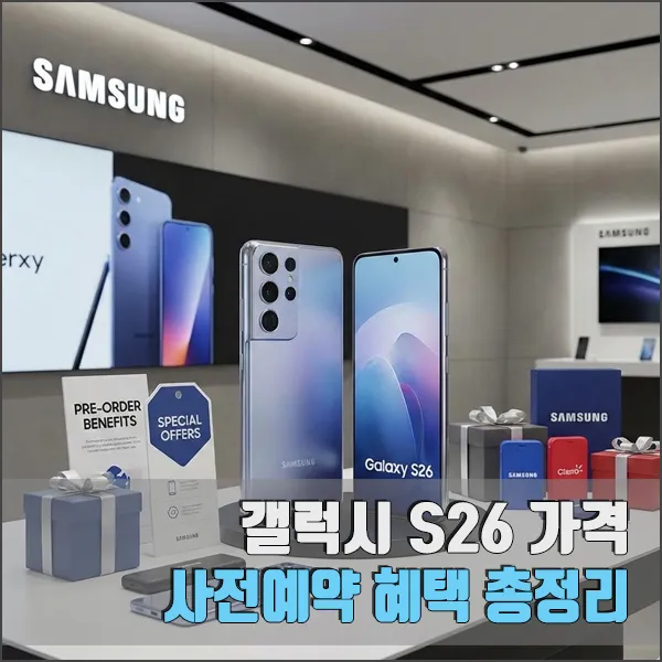 갤럭시 S26 가격 사전예약 섬네일