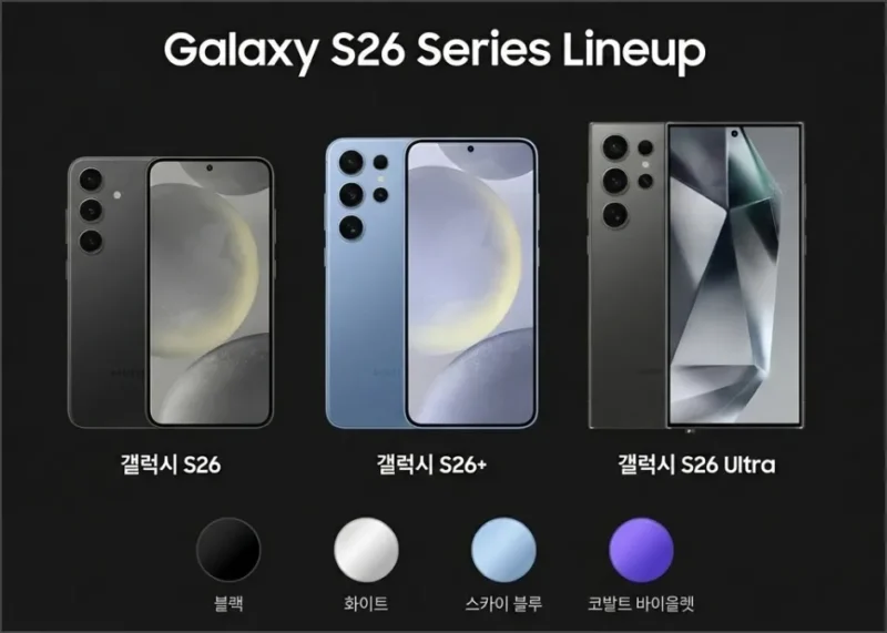 갤럭시 S26 시리즈 라인업