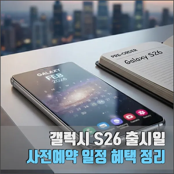 갤럭시 S26 출시일 사전예약 섬네일