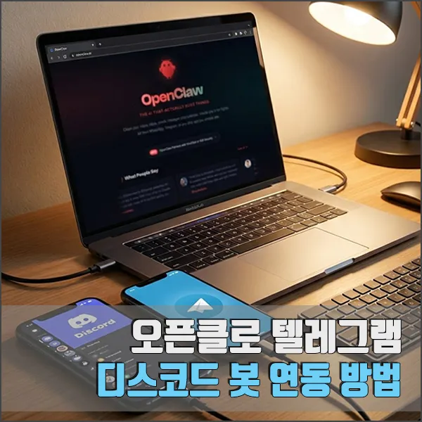 오픈클로 텔레그램 연동 디스코드 봇 설정 섬네일