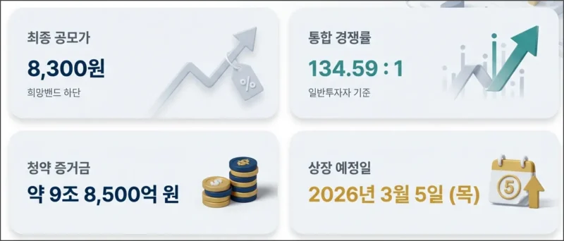 케이뱅크 청약 결과 요약