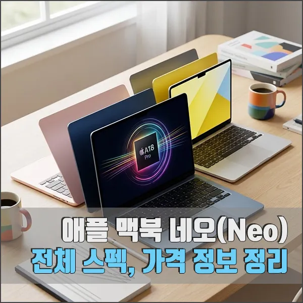 애플 맥북 네오(Neo) 스펙, 가격 정보 총정리 섬네일