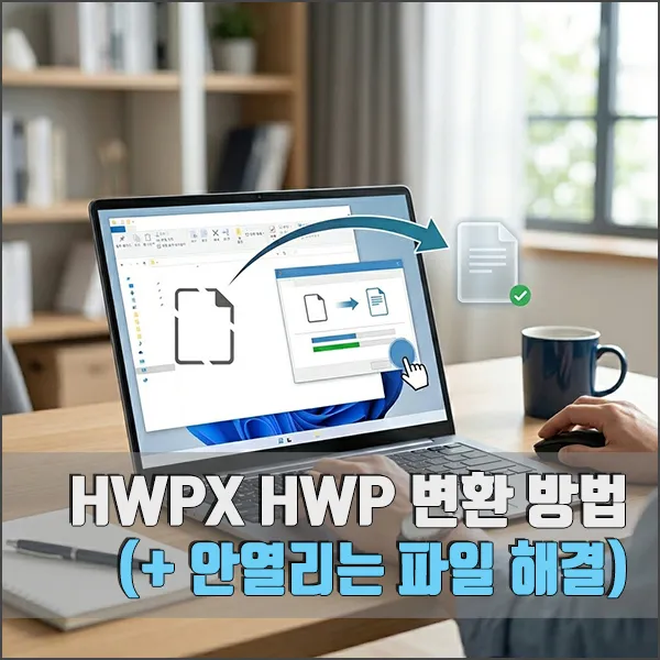 HWPX HWP 변환 방법 섬네일
