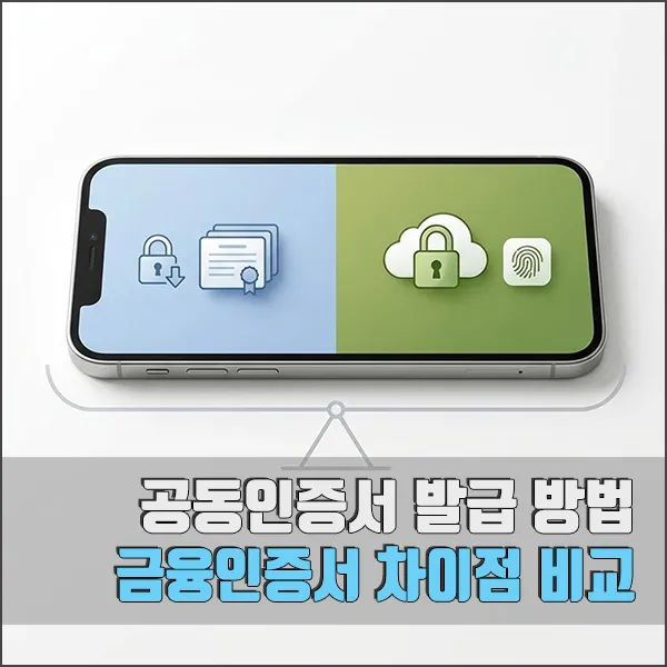 공동인증서 발급 방법 금융인증서 차이점 섬네일