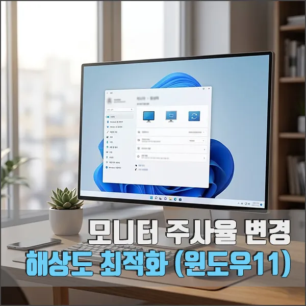 모니터 주사율 변경 섬네일