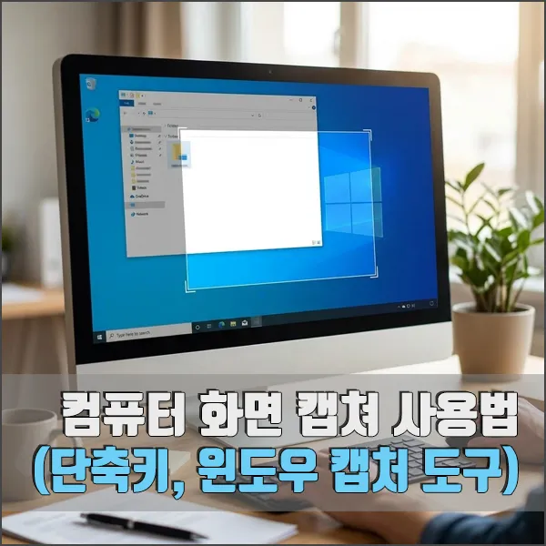 컴퓨터 화면 캡쳐 방법, 윈도우 캡처 도구 사용법 섬네일