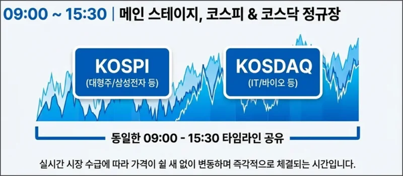 국내 주식 정규 장 시간